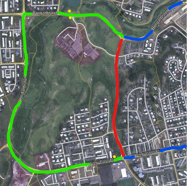 Temporary route change on the Airport Bus due to roadworks