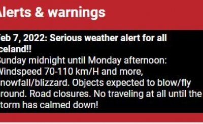 Cancellations due to bad weather